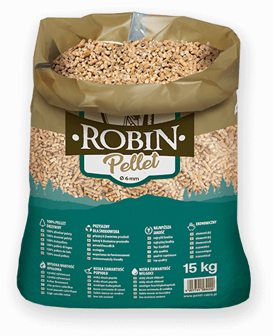 worek pelletu opałowego Robin do kupienia w Brzezinach lub sklepie internetowym